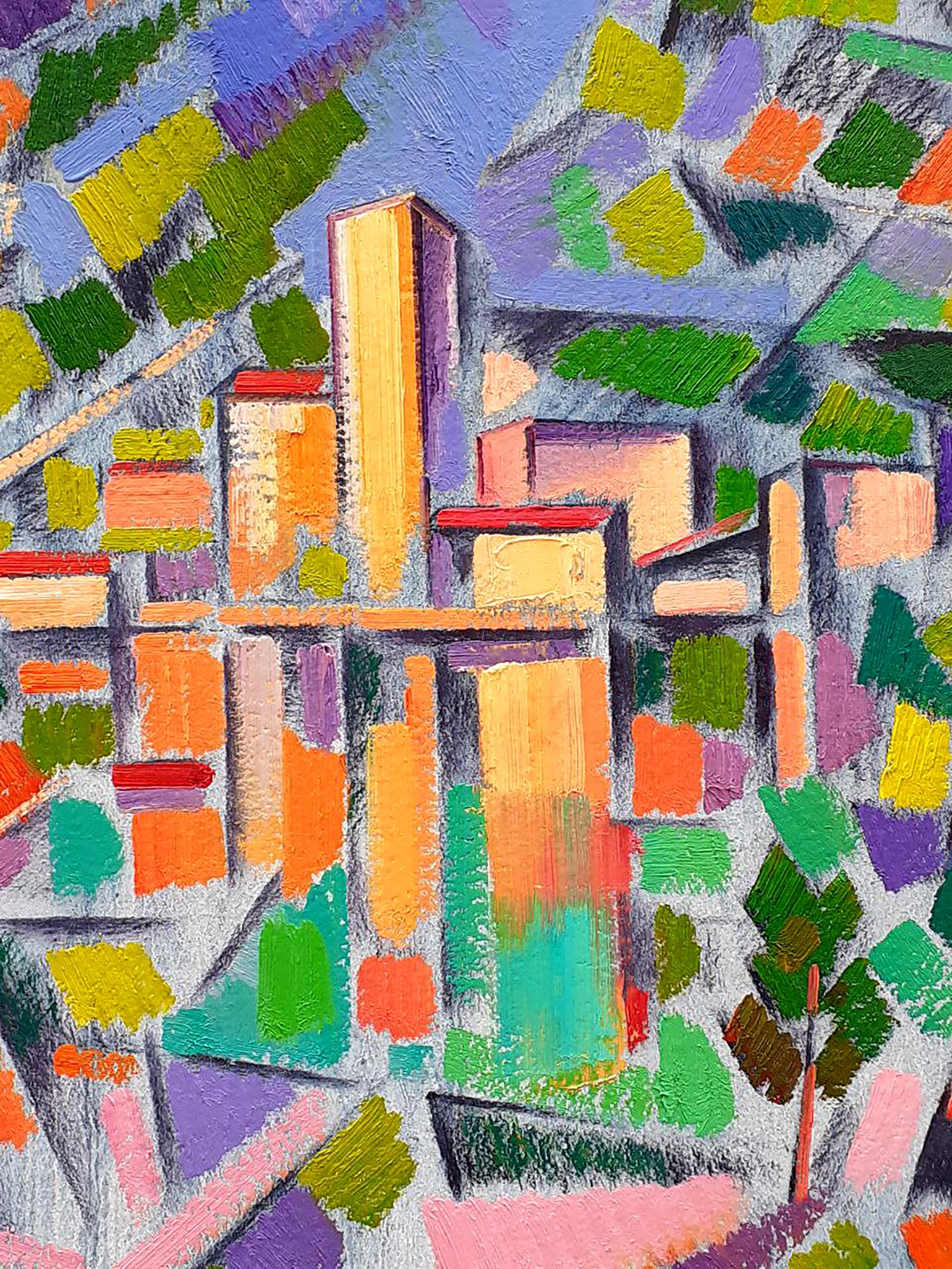 Abstract oil painting