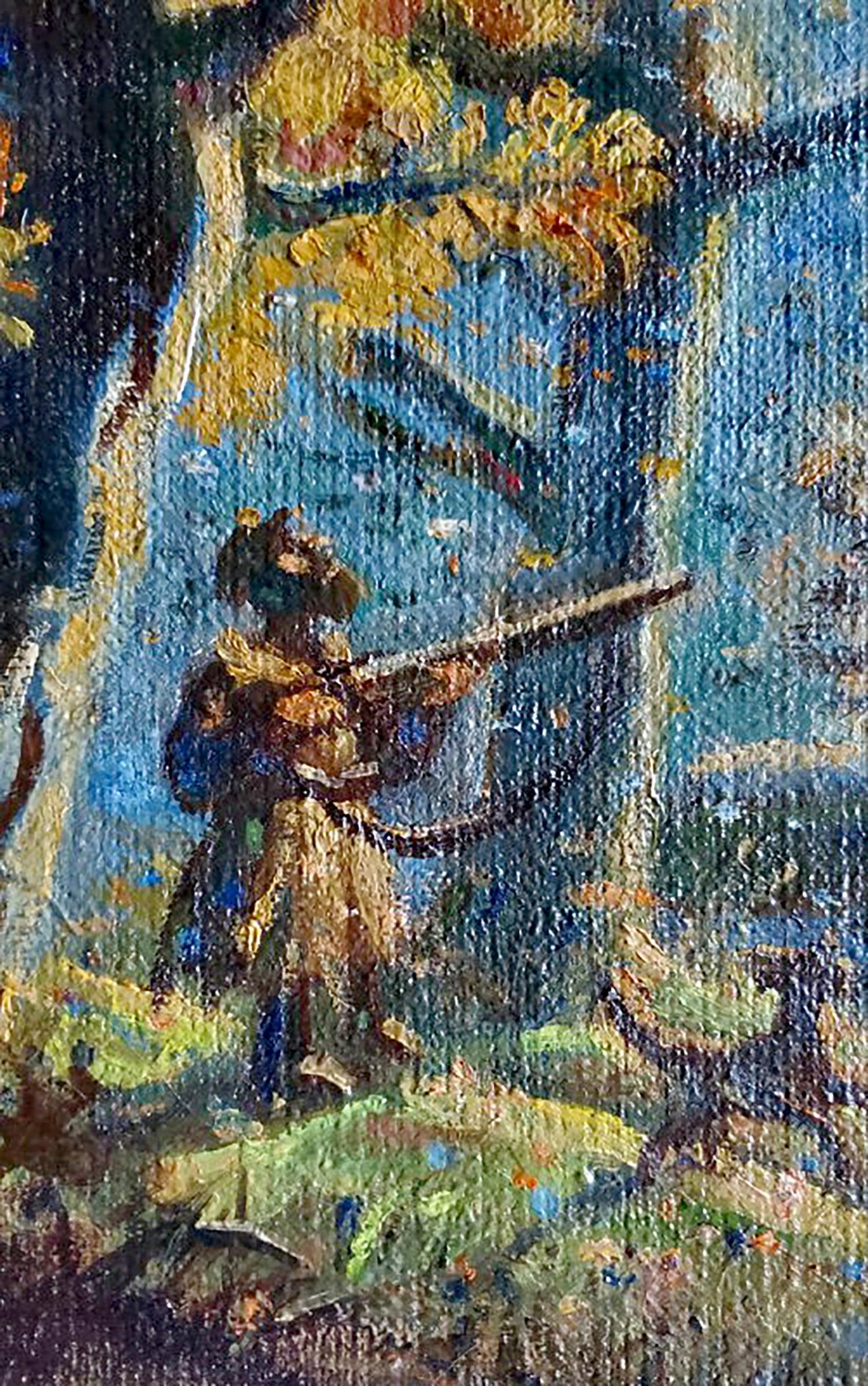 Oil painting Autumn hunting by Litvinov Daniil Olegovich