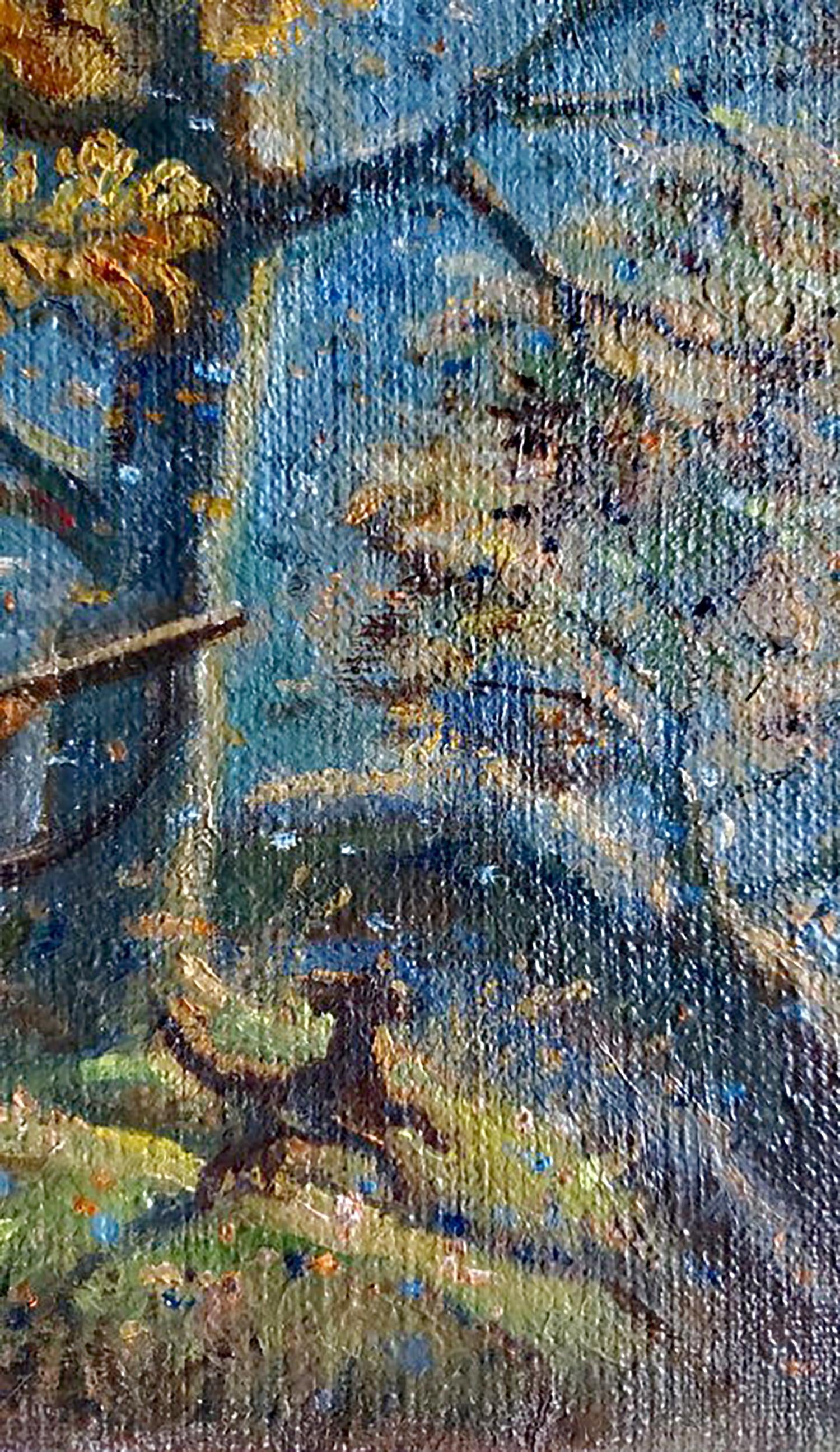 Impressionistic oil painting of autumn tree by Litvinov Daniil Olegovich