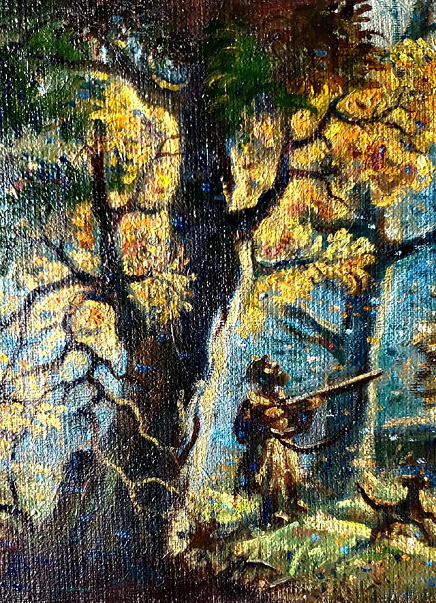 Oil painting Autumn hunting by Litvinov Daniil Olegovich