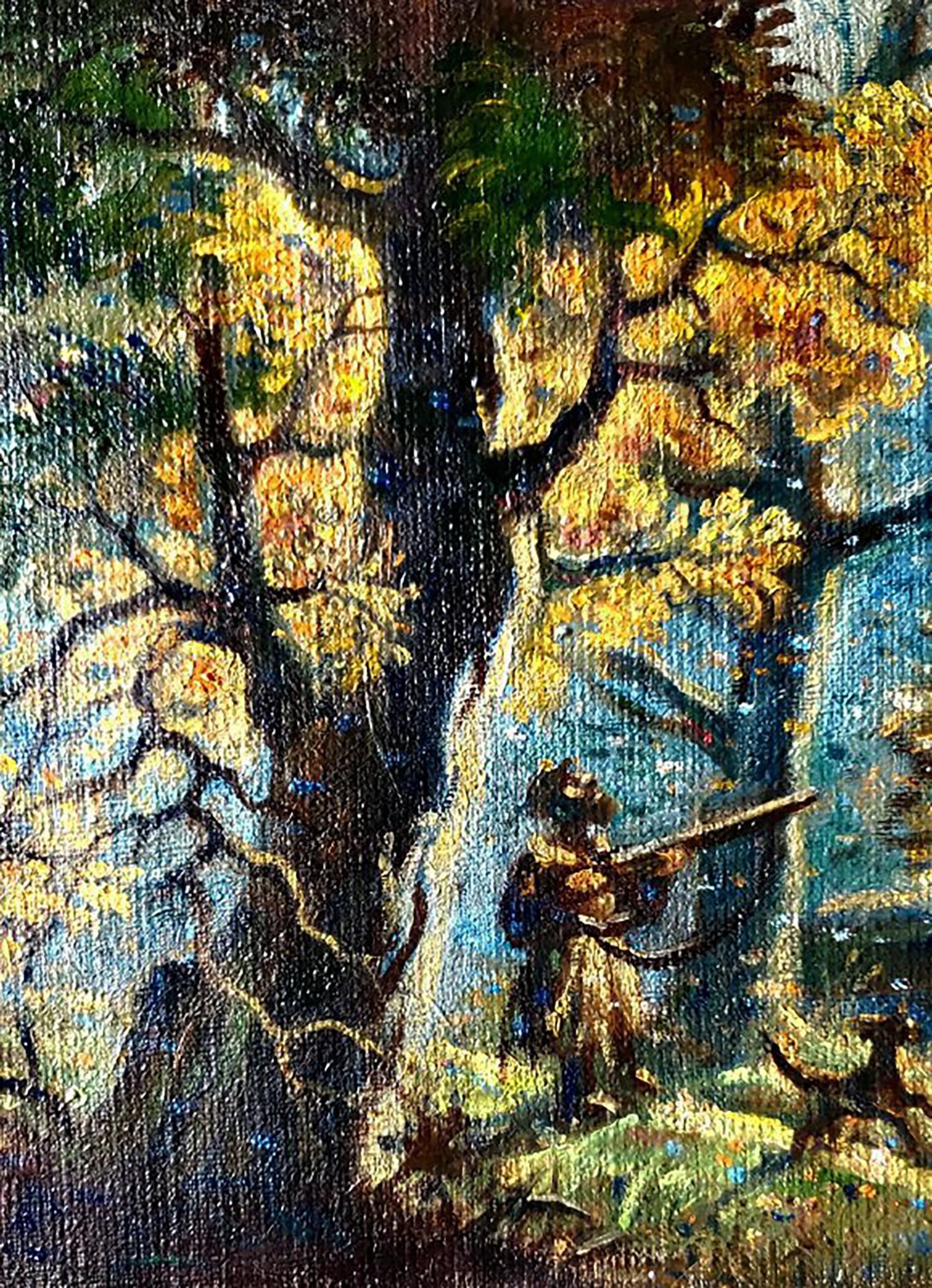 Oil painting Autumn hunting by Litvinov Daniil Olegovich