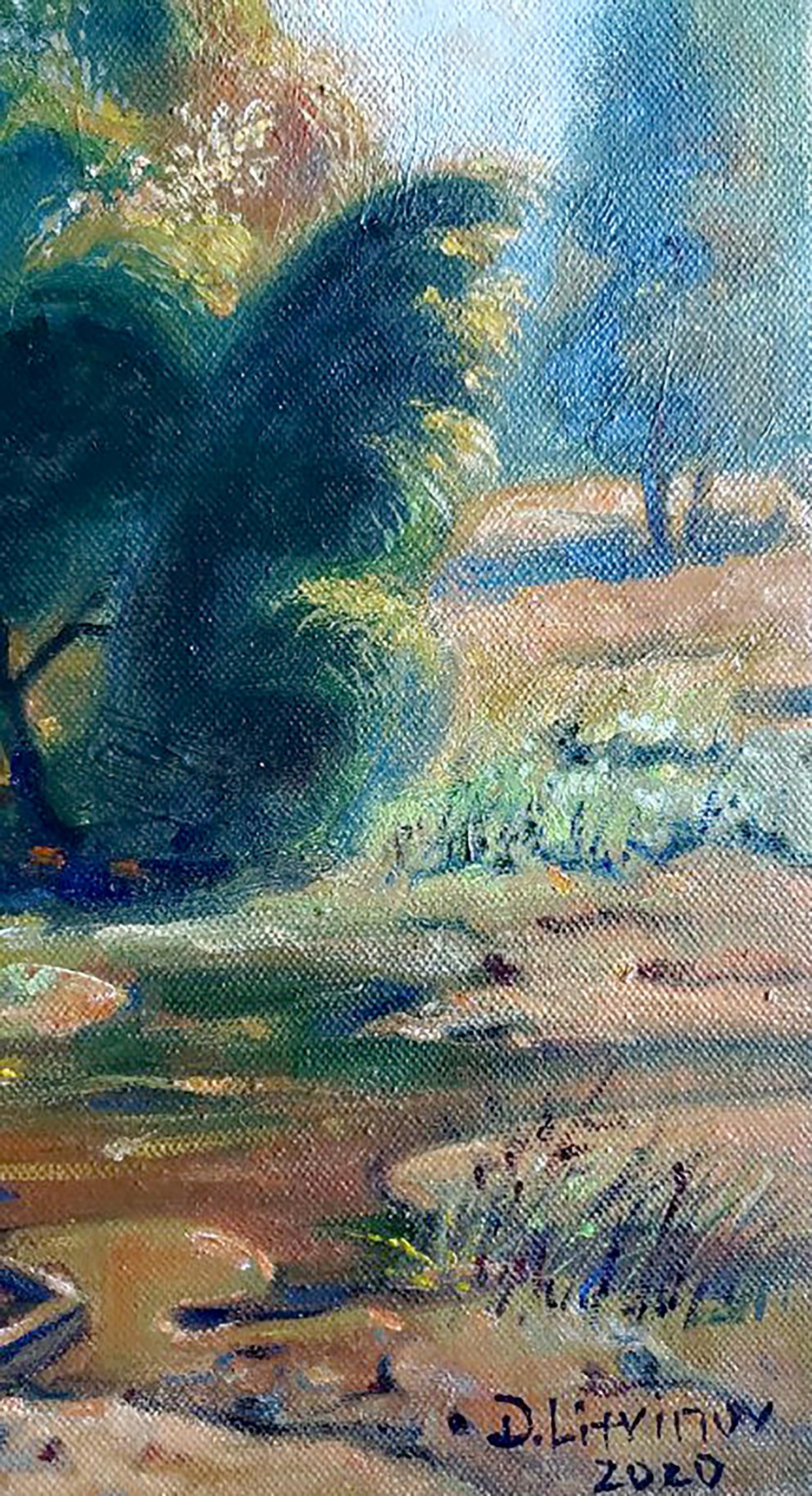 Oil painting of Lubny city landscape by Litvinov Daniil Olegovich