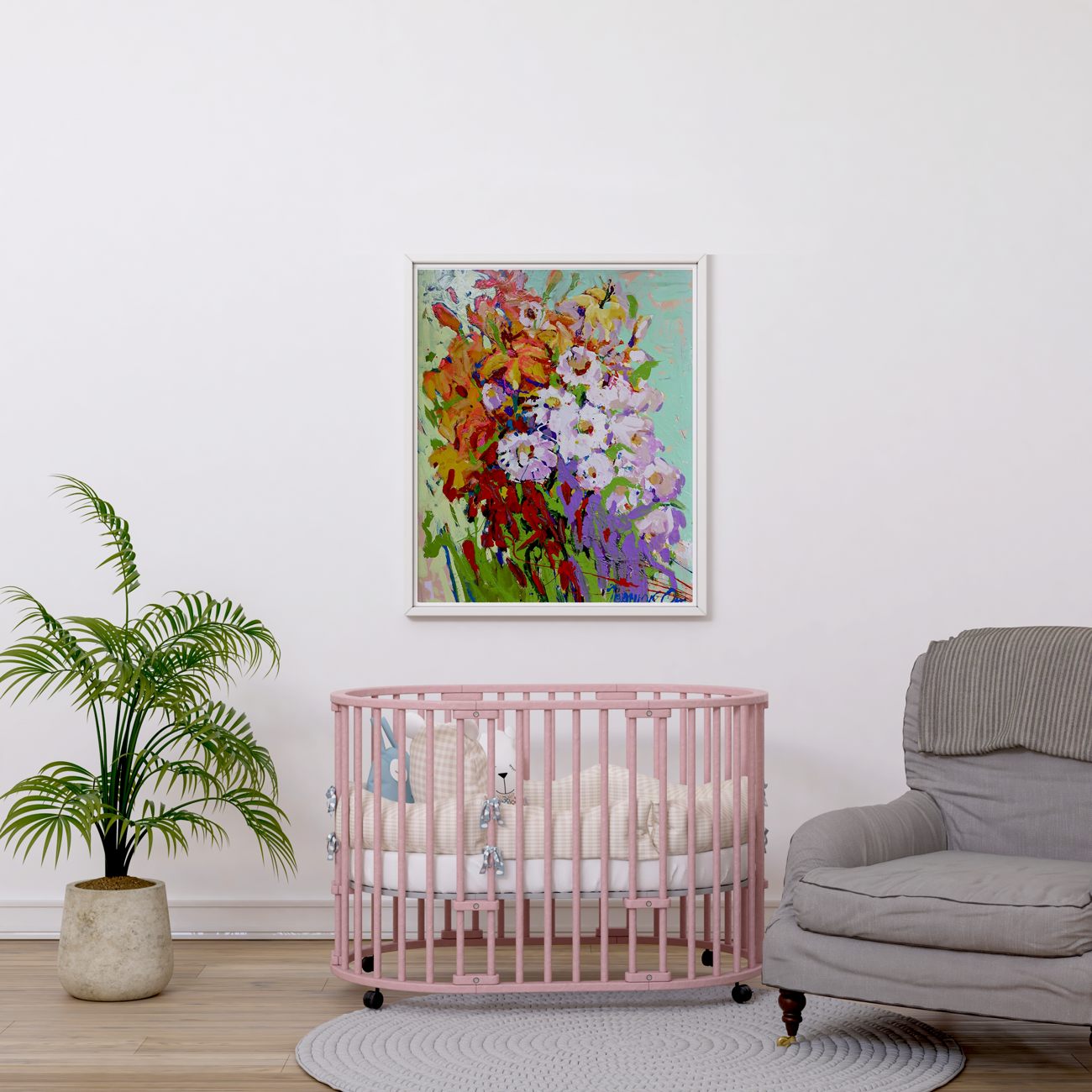 Oil painting  Bouquet of Flowers